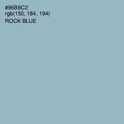 #96B8C2 - Rock Blue Color Image